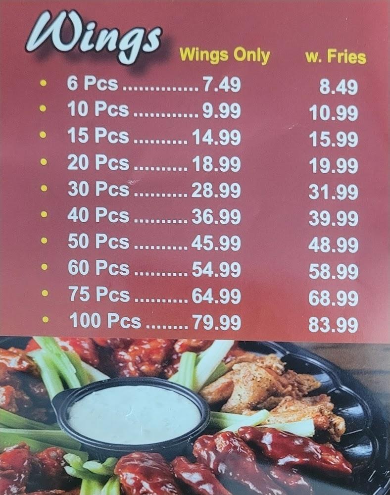 Wings House At Conyers Menu image 2